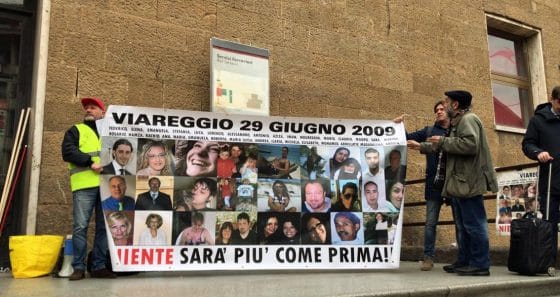 Strage di Viareggio, i familiari delle vittime in presidio davanti alla Cassazione