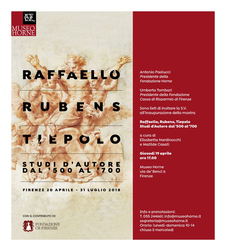 Capolavori di Raffaello, Rubens e Tiepolo in mostra al Museo Horne di Firenze