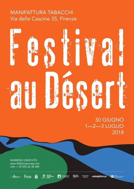 Dal 30 giugno al 3 luglio il Festival au Désert 2018 a Firenze