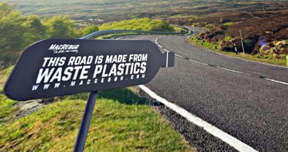 Plastica riciclata per pavimentare strade?