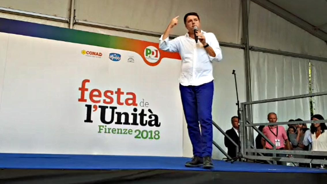 Matteo Renzi alla Festa de l’Unità Firenze