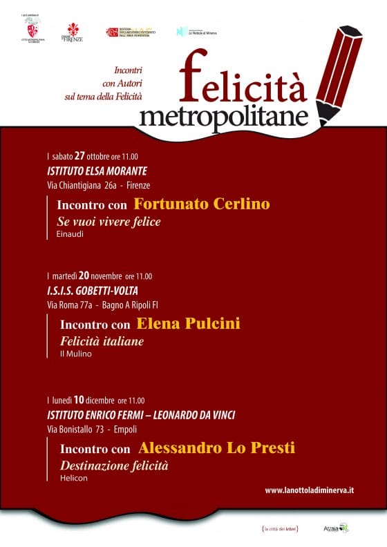 Firenze, “Felicità metropolitane”: incontri e reading con autori sul tema della felicità