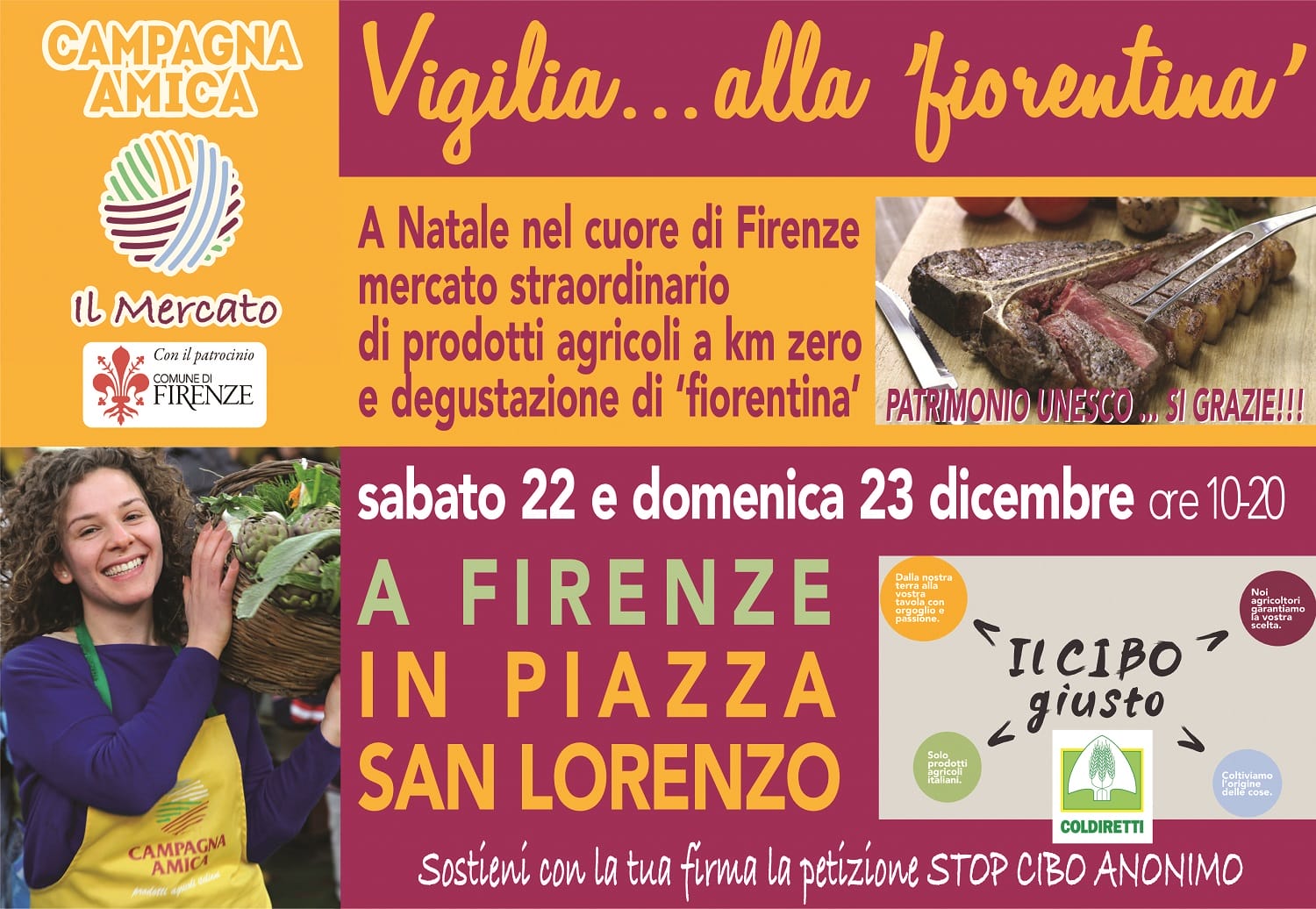 Firenze: torna in San Lorenzo la mitica bistecca alla ‘fiorentina’