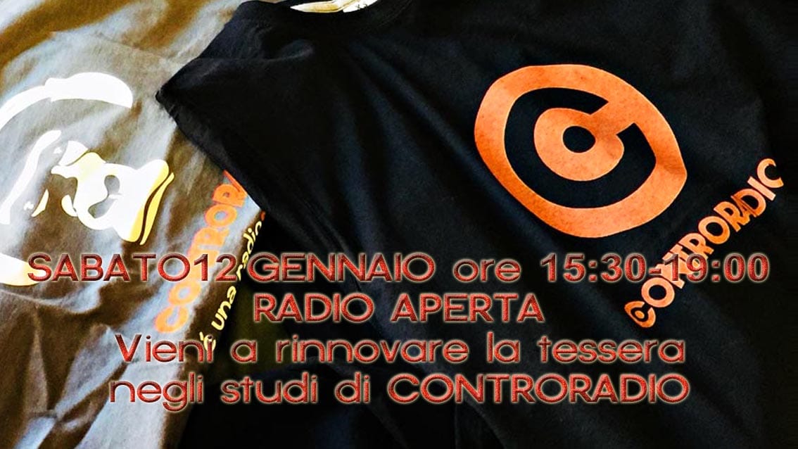 Controradio Club: nuova radio aperta, sabato 12 gennaio dalle 15.30 alle 19.00
