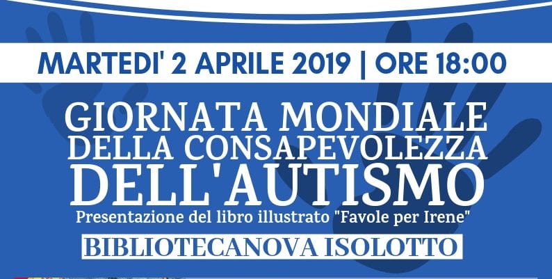 Giornata mondiale autismo, evento domani alla BiblioteCaNova