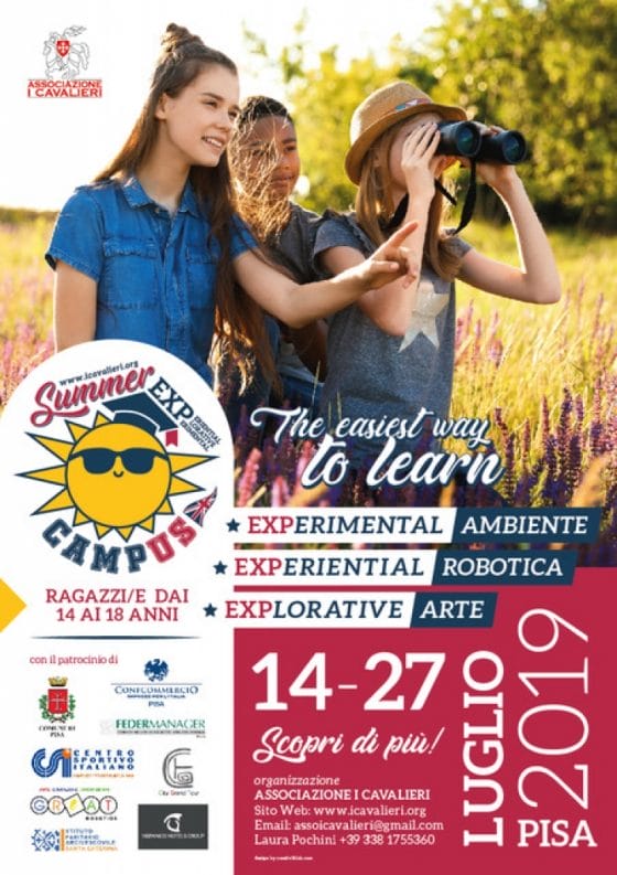 “Summer Campus Exp”: a Pisa il campus per adolescenti