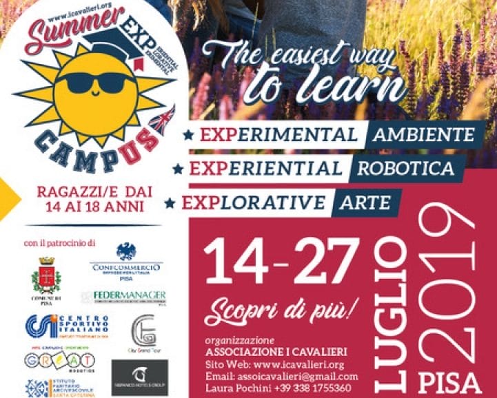 “Summer Campus Exp”: a Pisa il campus per adolescenti