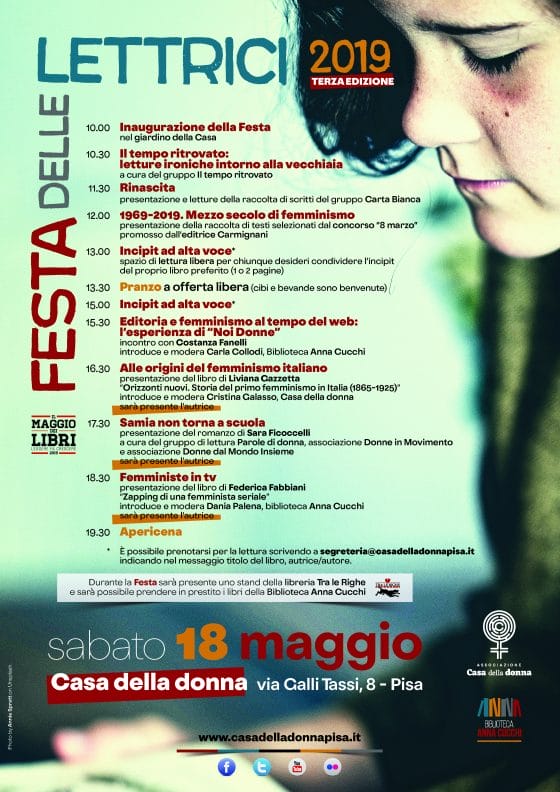 “Festa delle Lettrici”, domani a Pisa la terza edizione
