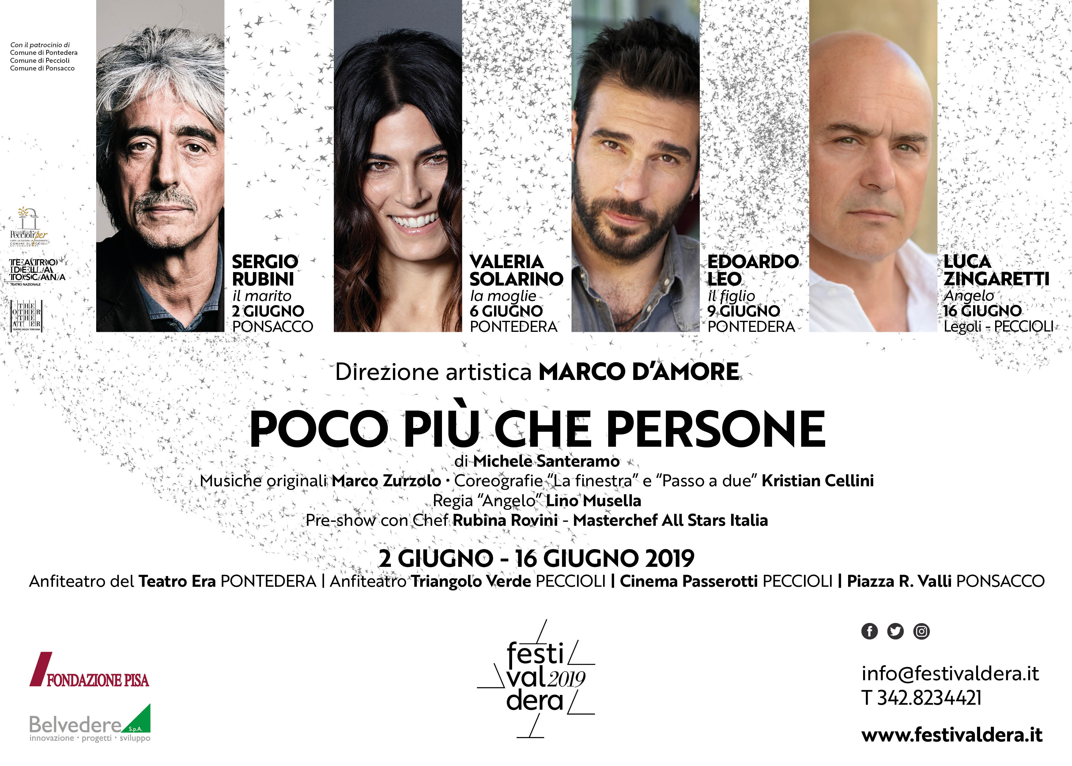 Solarino, Rubini, Leo e Zingaretti al Festivaldera 2019