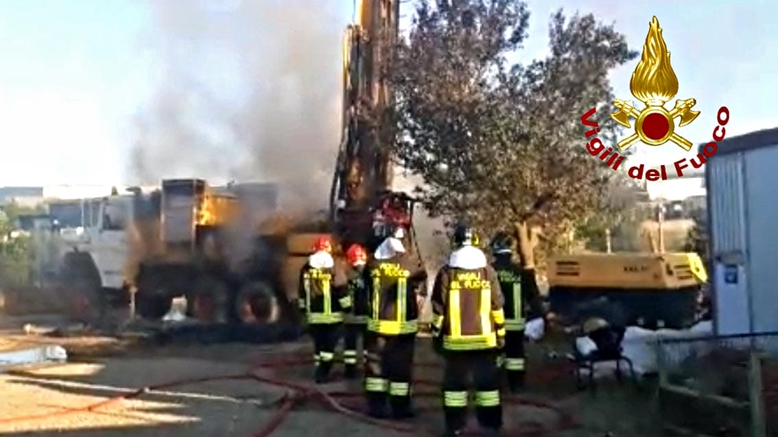 Empoli: trivella provoca perdita di metano e prende fuoco