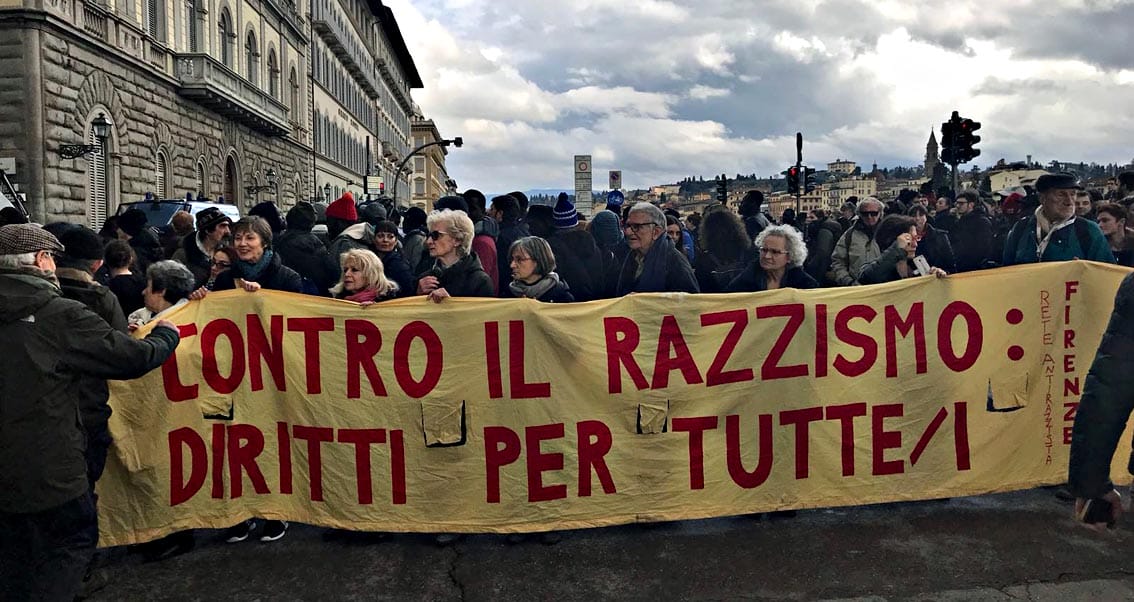 Contro l’intolleranza, presidio sabato a Firenze e manifestazione il 13 dicembre