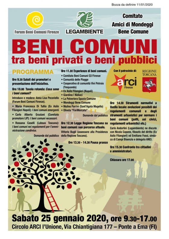 “Beni comuni tra beni privati e beni pubblici” , un incontro a Firenze per discuterne