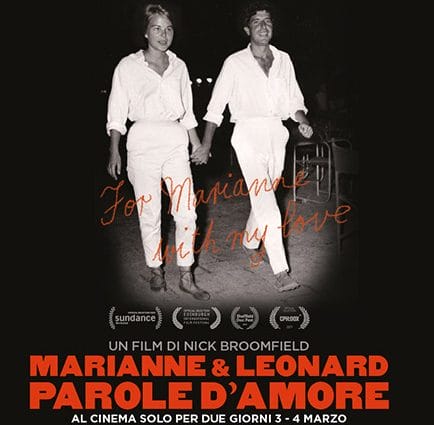 Marianne & Leonard. Parole d’Amore, al cinema il 3 e 4 marzo