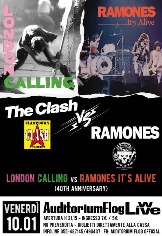 Alla Flog di Firenze Clash vs Ramones