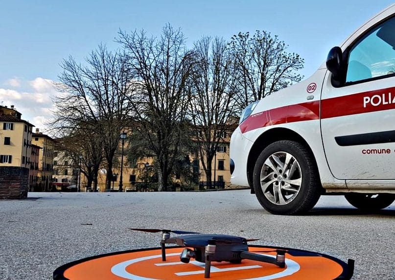 Polizia Municipale di Lucca attiva i controlli con i droni