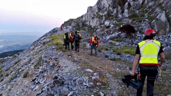 Escursionista trovato morto sulle Apuane
