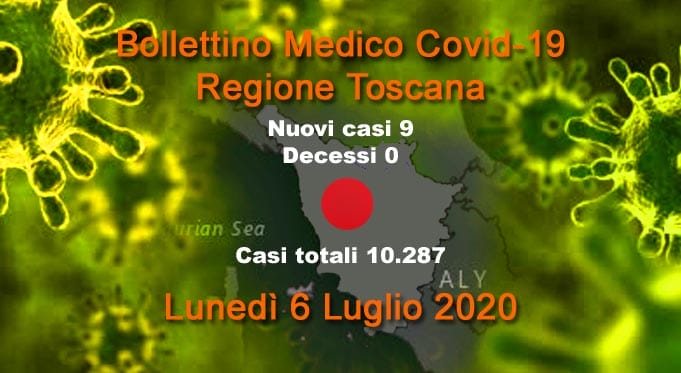 Coronavirus in Toscana: 2 nuovi casi, 0 decessi