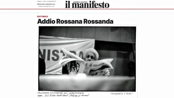 Rossana Rossanda è morta nella notte a Roma. Aveva 96 anni