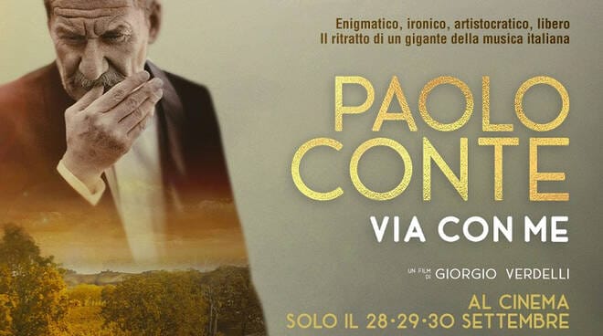 “Paolo Conte – Via con me”,  dal 28 al 30 settembre al cinema
