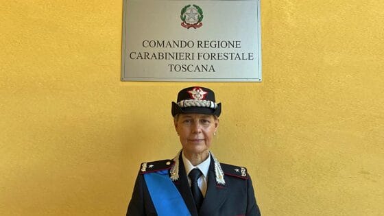 Marina Marinelli, al Comando Carabinieri Forestali Toscana