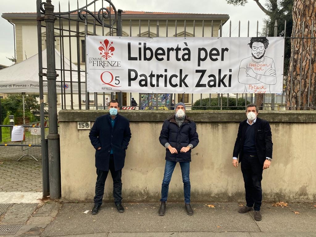 patrick zaki, solidarietà quartiere 5