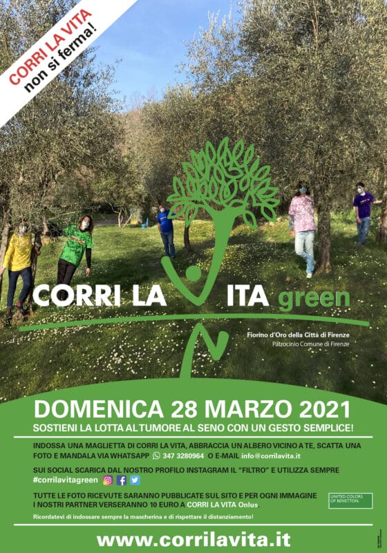 ‘Corri la vita green’ il 28/3 a Firenze 