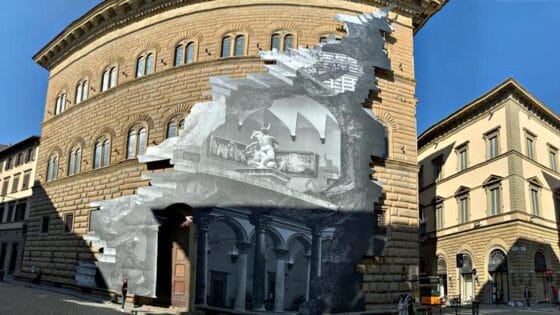 🎧 JR re-immagina Palazzo Strozzi con la sua “Ferita”