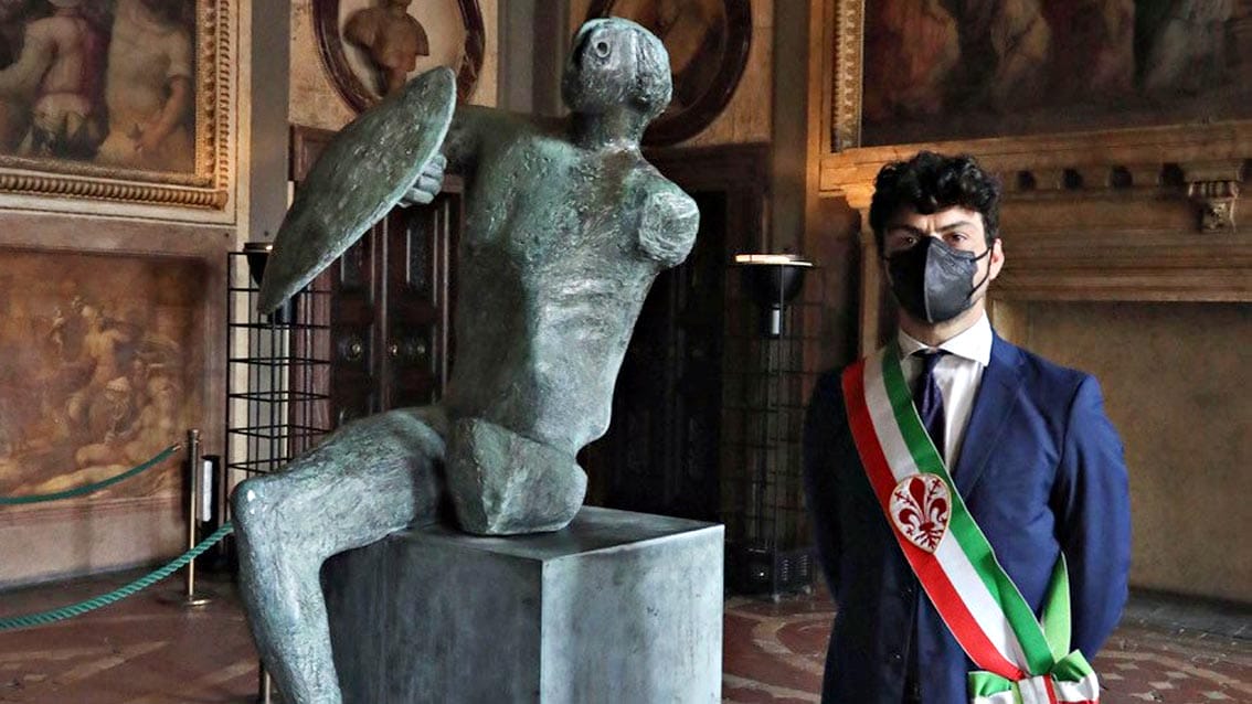 🎧 Il Guerriero di Moore ‘torna a casa’ in Palazzo Vecchio