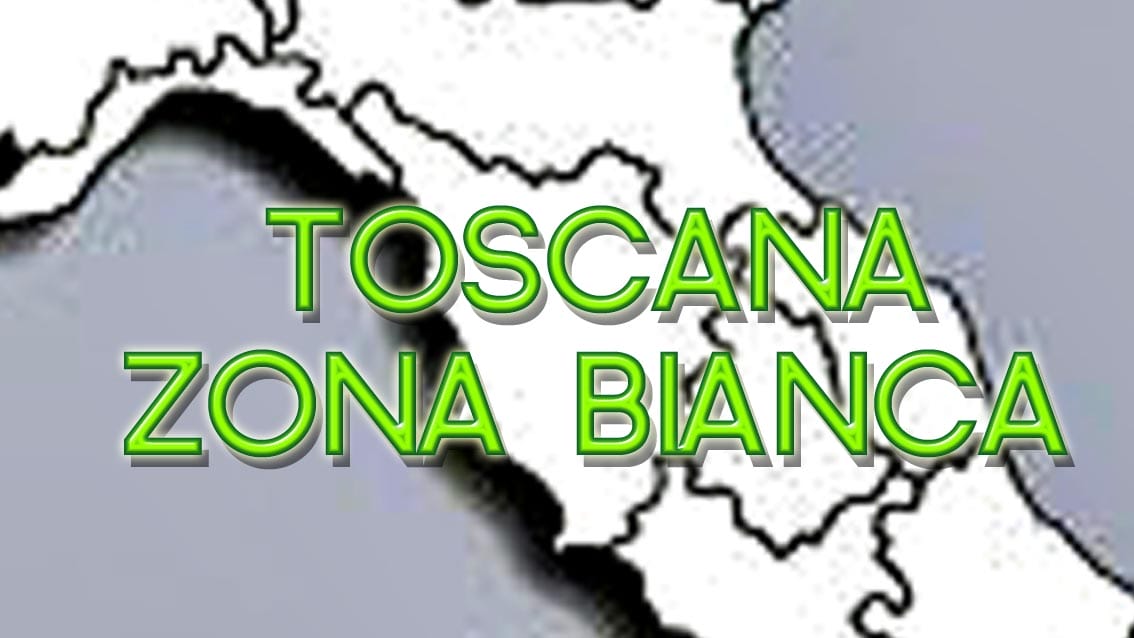 🎧 Zona Bianca la Toscana ed il resto d’Italia, tranne la Val d’Aosta, da lunedì