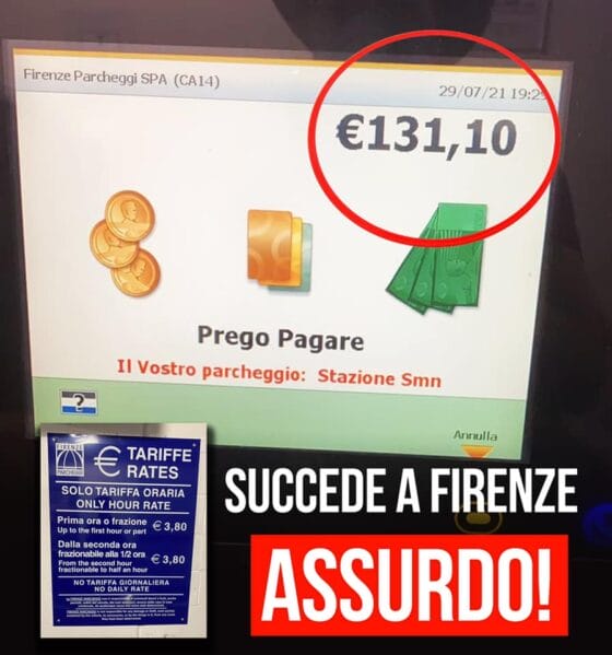 Bergamini: ‘Pagati 131 euro per sosta a Firenze costo folle’, la replica di Fipark e dell’assessore Del Re