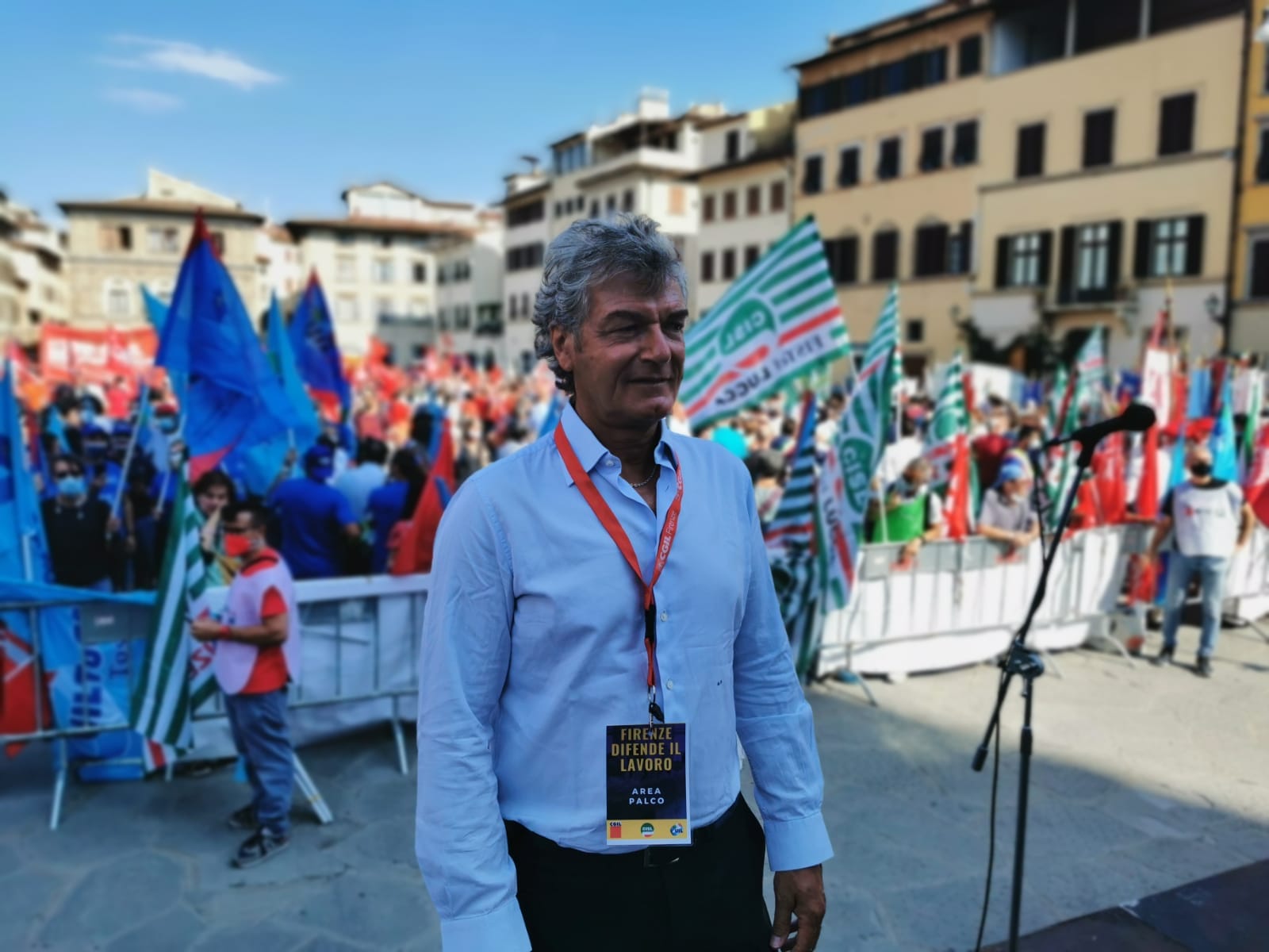 Gkn: Giancarlo Antognoni in piazza con i lavoratori (Video intervista)