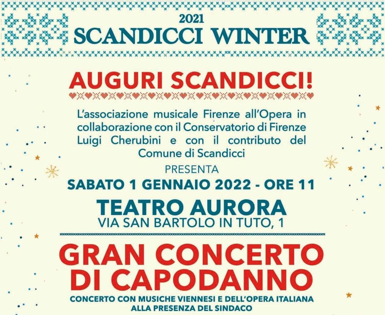 Scandicci Winter, al Teatro Aurora il concerto di Capodanno