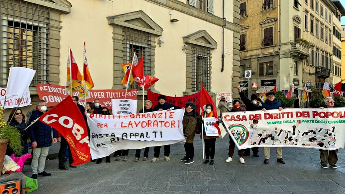 🎧 8 marzo: presidio sindacati base sotto sede Regione Toscana