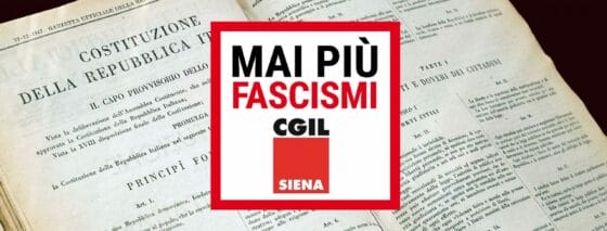 Siena, scritte fasciste: in 200 a presidio Cgil. “Mai più fascismi”