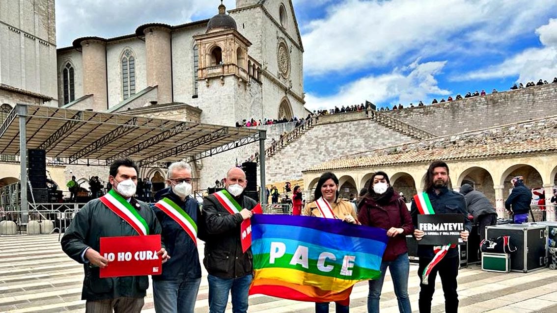 Nardini alla marcia pacifista di Perugia