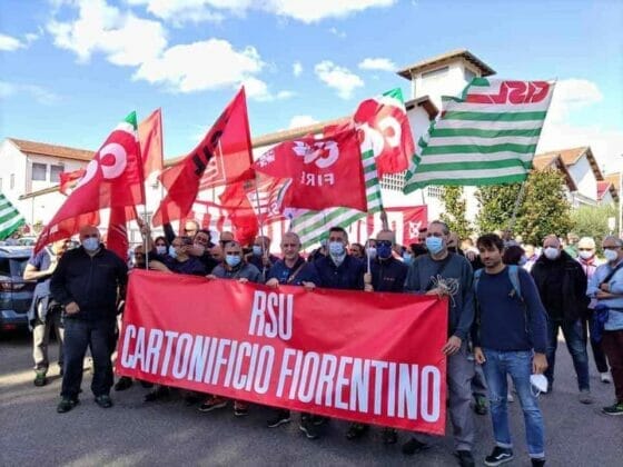 Sesto F.no: sciopero e presidio per chiusura  Cartonificio Fiorentino