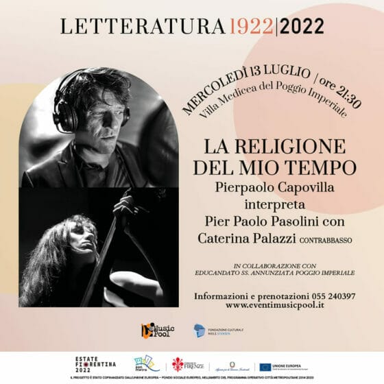 Pierpaolo Capovilla: “La Religione del Mio Tempo” per “Letteratura 1922-2022” e il concerto all’ Ultravox