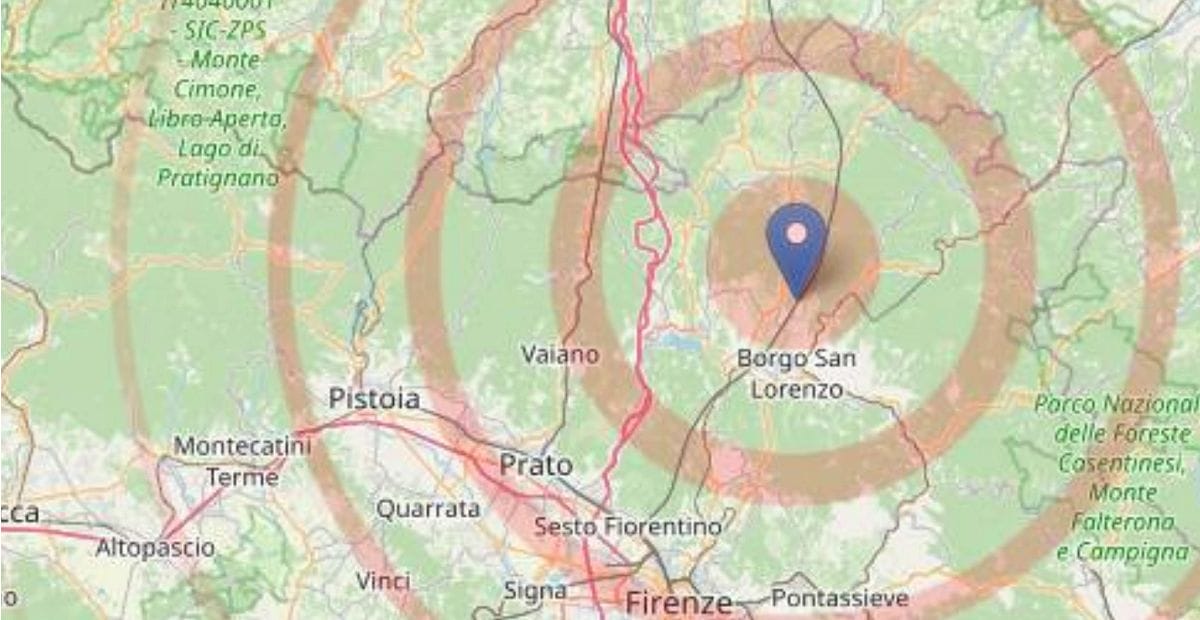 Terremoti, “scossa Borgo S. Lorenzo evento abbastanza fisiologico”