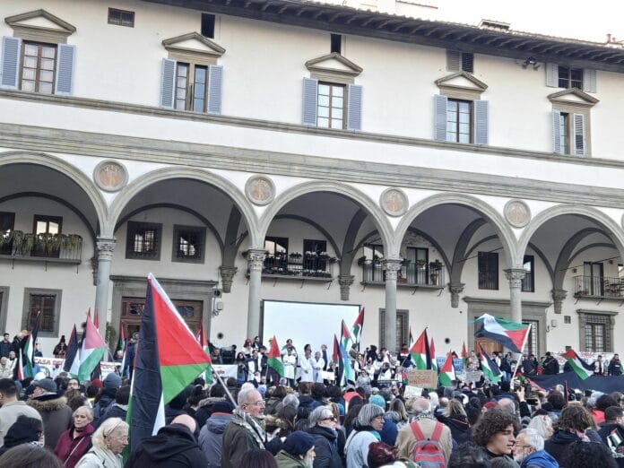 manifestazione per la palestina