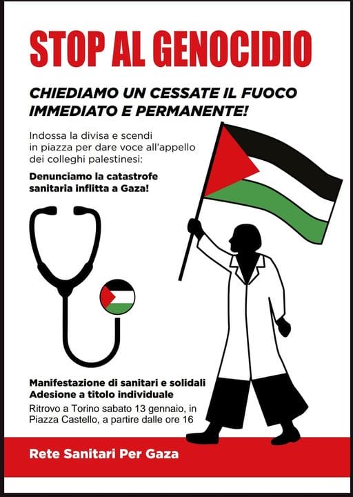 Palestina: il 13 gennaio manifestazione a Firenze in solidarietà con Gaza